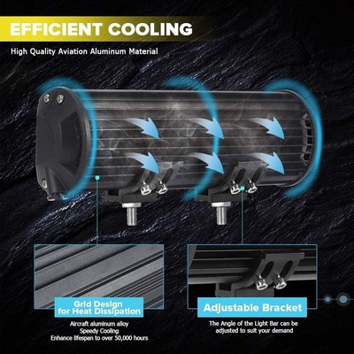 4-20inche Off Road LED Bar 12V 24V Yellow LED Light Bar for