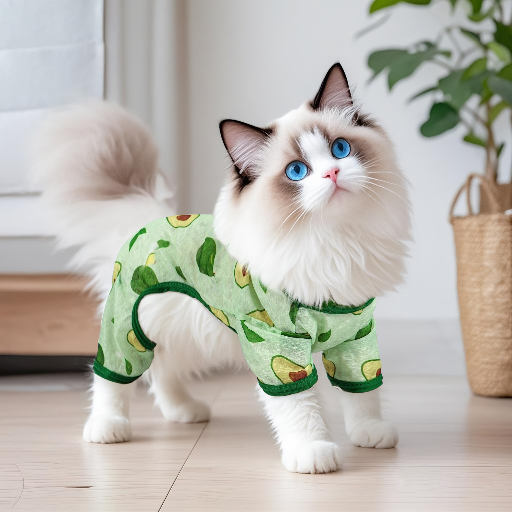 猫咪夏季薄款透气防晒背心