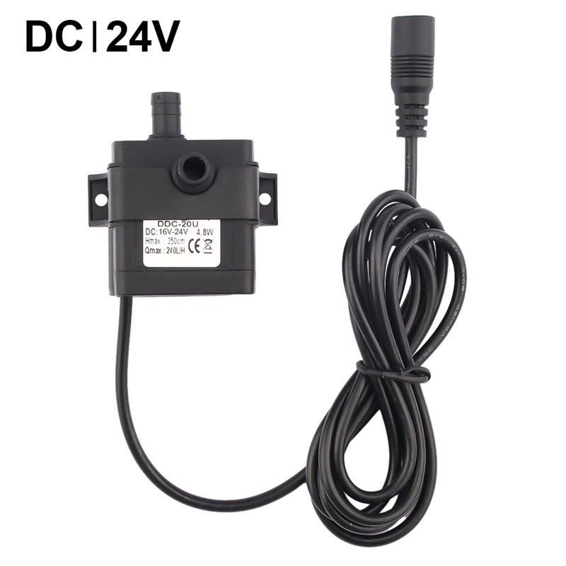 DC5V-24V直流无刷小型潜水泵12V太阳能热水器出水增压静音usb水泵