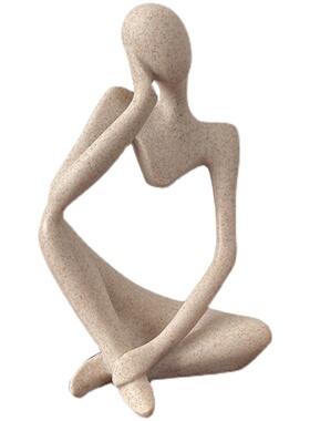 新品ins风家居装l饰人物玄关摆件小众艺术抽象雕塑房间装饰品餐厅