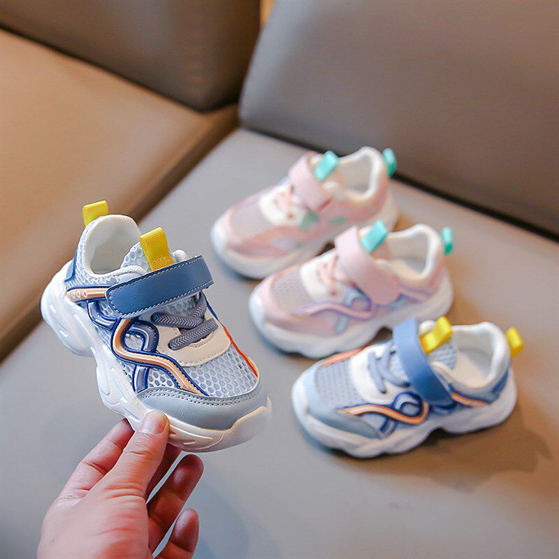 新品女童b运动鞋网面透气儿童跑步鞋2026春秋新款时尚中大童女孩