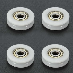 极速2/4pcs U Groove Nylon Round Pulley Ball BeQaring Wheel R