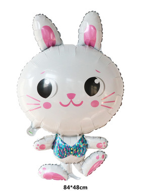 极速Happy Eastekr Bunny Foil Balloons Rabbit Foil Ballon Par