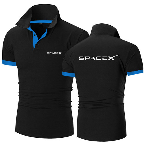 极速SpaceX Space X Logo  Mens New Quality Solid Color .Shir