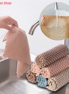 极速Kitchen Anti-grease wiping rags efficient SupeUr Absorbe