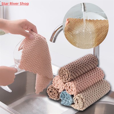 极速Kitchen Anti-grease wiping rags efficient SupeUr Absorbe