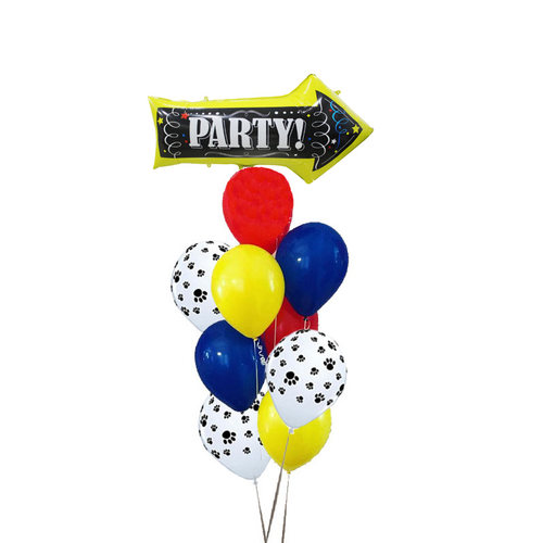 极速10pcs/lot j12 Inch Paws Dog Party Balloons Latex Balloon