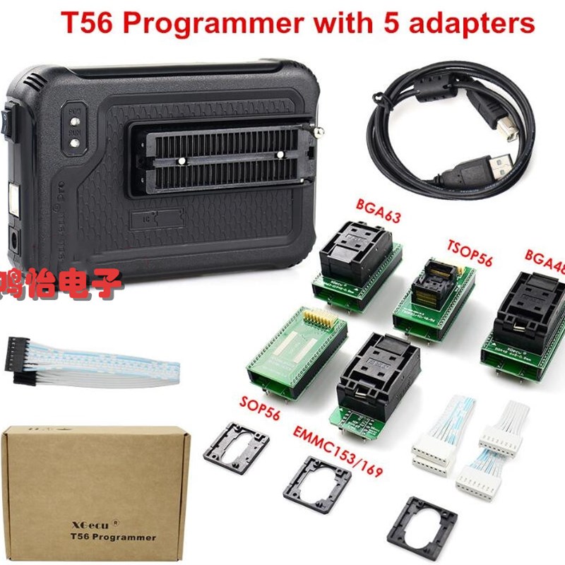 极速T56高速USB编程器NAND NOR EMDMC BGA BOIS笔记本主板烧录导