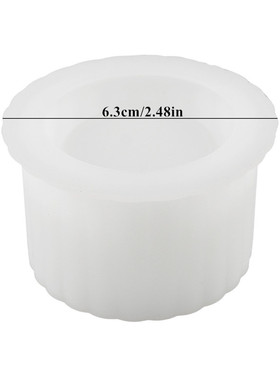 极速DIY Cement Candle Jar wSilicone Mold Gypsum Candle Cup R