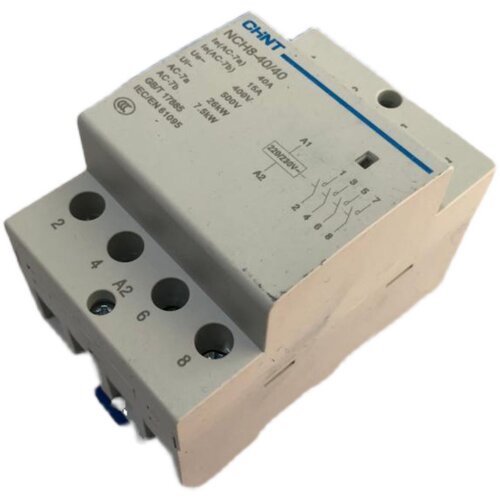 极速。正泰家用f小型单相交流接触器NCH8-40/40 220V/230V导轨式4