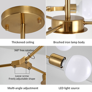 极速Modern Chandelier rHanging Lamp For Ceiling Sitting Livi