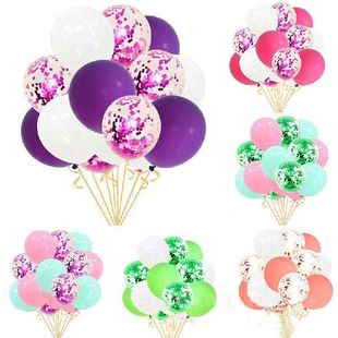极速15 Pack Confetti Bralloons Latex Decorations Helium Birt