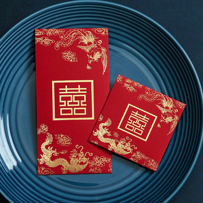 极速新款烫金结婚红包p袋喜字开门利是封创意个性大号小号硬纸大