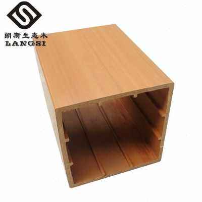 极速厂销生态木方通120120吊顶天花假梁背景墙玄关绿可木Zpvc方管