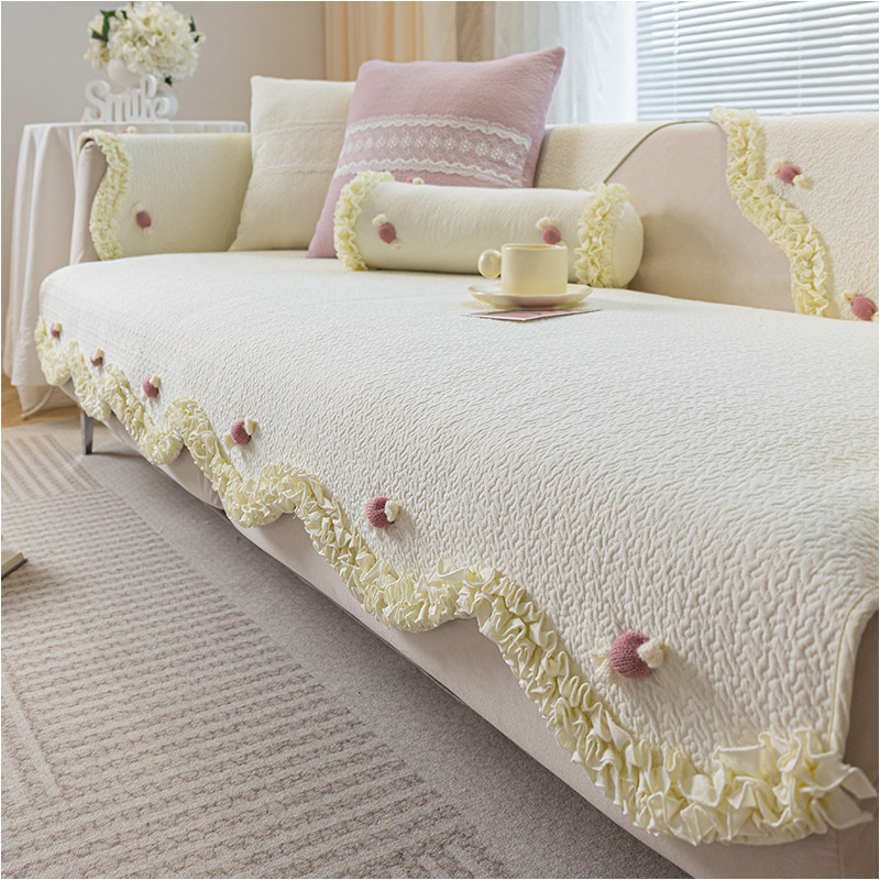 极速韩式纯棉沙发垫四季通用布艺坐垫子I防滑沙发套罩盖布巾可机