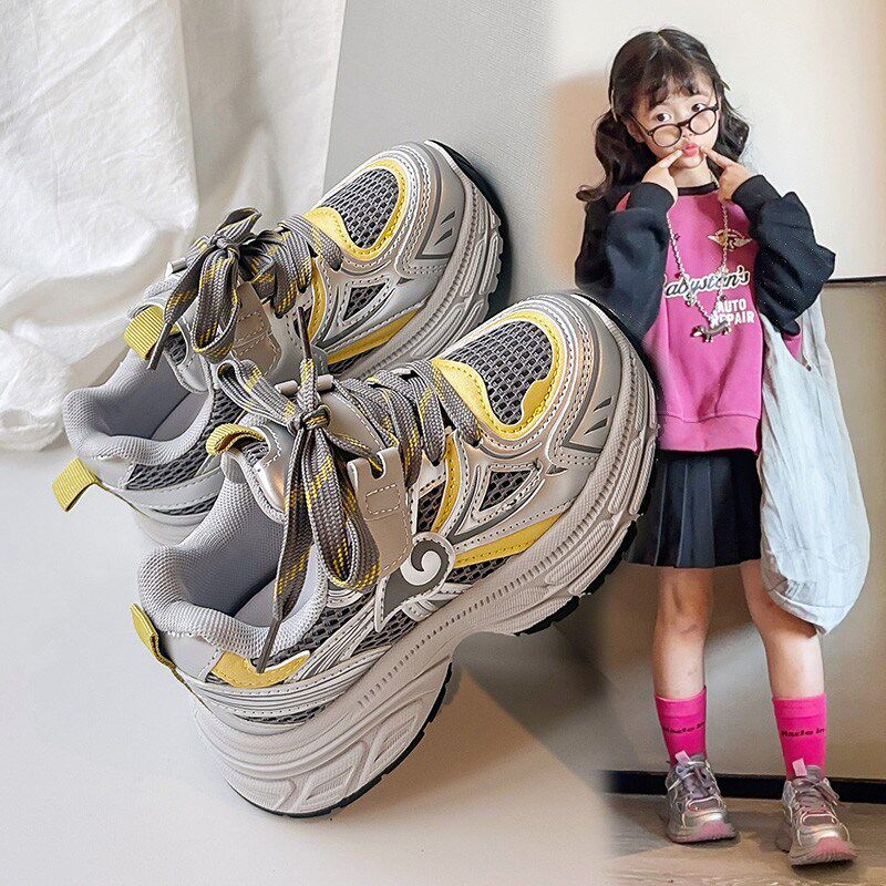 新品女童老爹e鞋2026秋季新款儿童运动鞋女宝跑步鞋中大童男童休