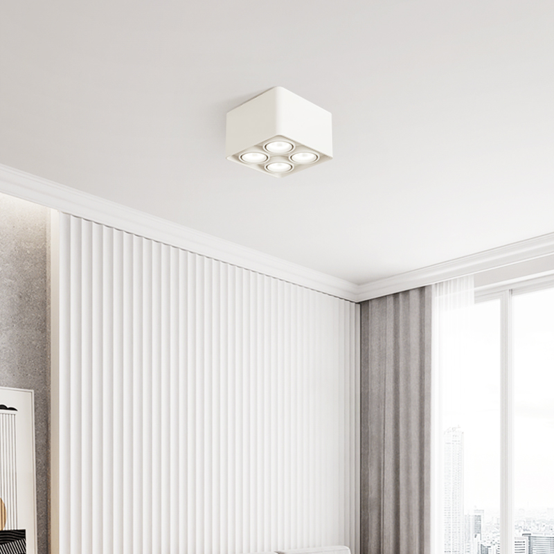 极速明装射灯客厅无主灯照明全光谱可调节斗M胆灯防眩卧室过道吸