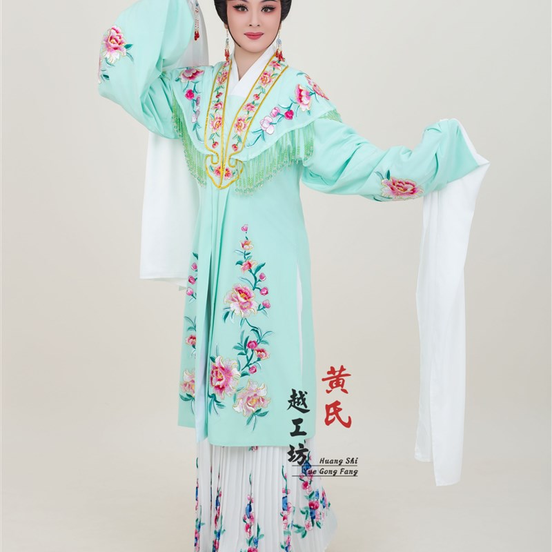 新品新款古装戏曲越剧碧玉簪李秀英盘夫严兰M贞青衣花旦仿真丝对
