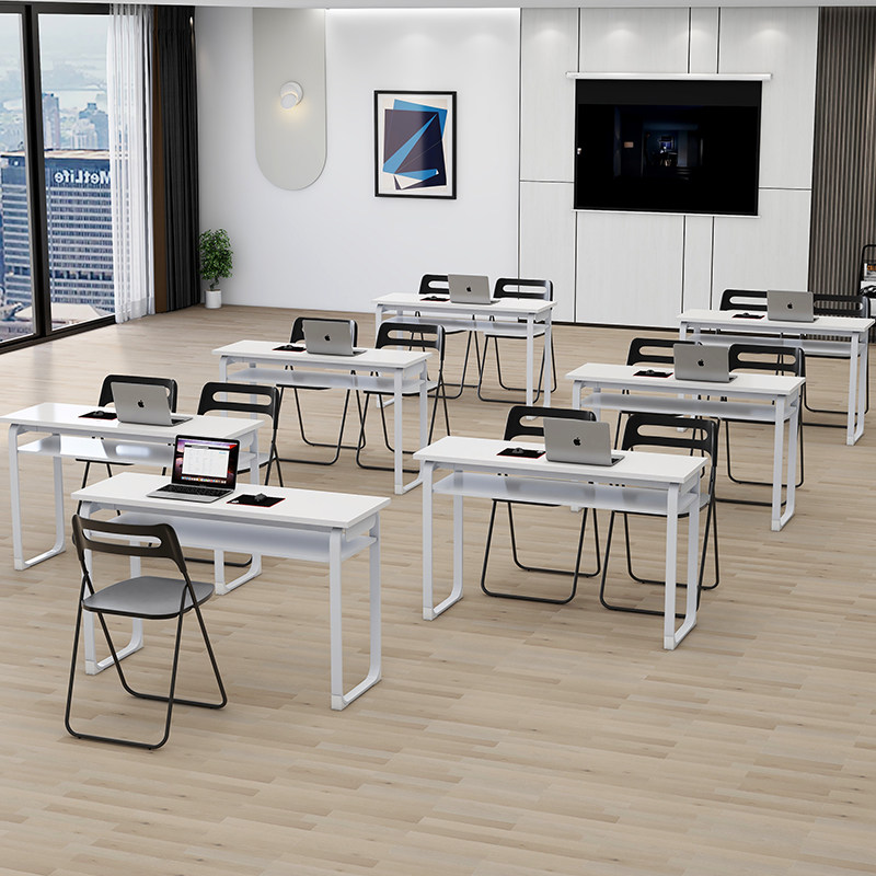 极速培训桌简约办公会议长条桌学生辅G导补习班双人课桌椅组合学