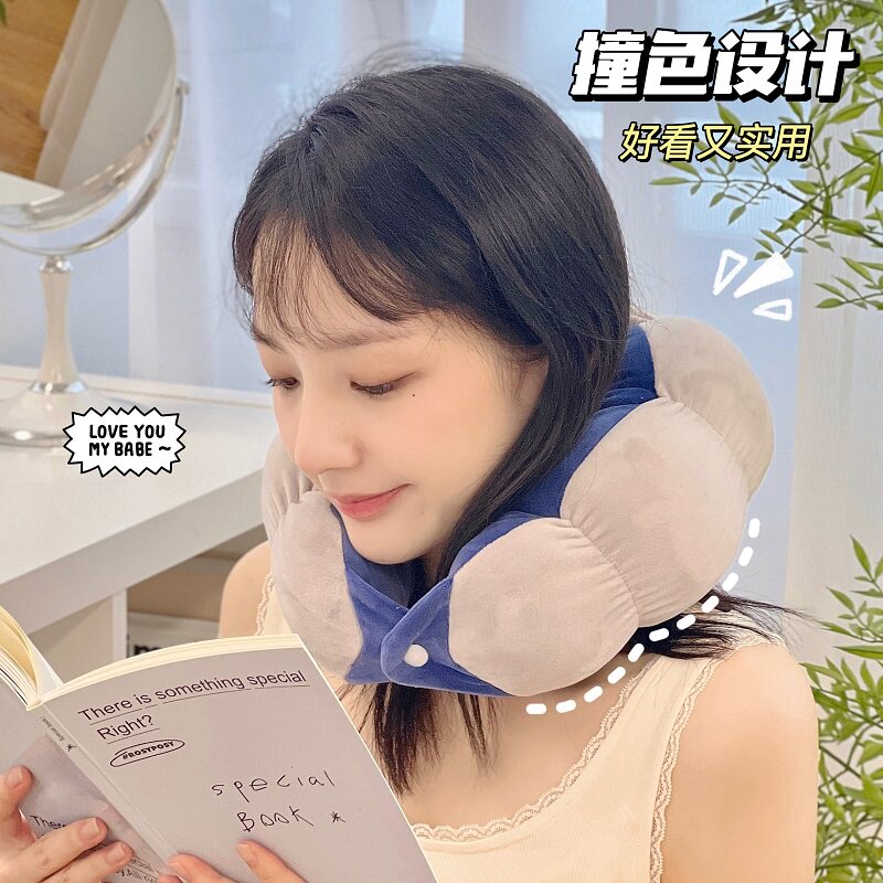极速豌豆U型枕创意可爱午觉w神器睡觉趴睡学生上班族午休枕头车载