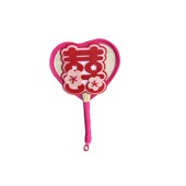 新品 婚礼新娘姐妹晨袍X结婚拍照出 多巴胺网红蒲扇伴娘团扇子中式