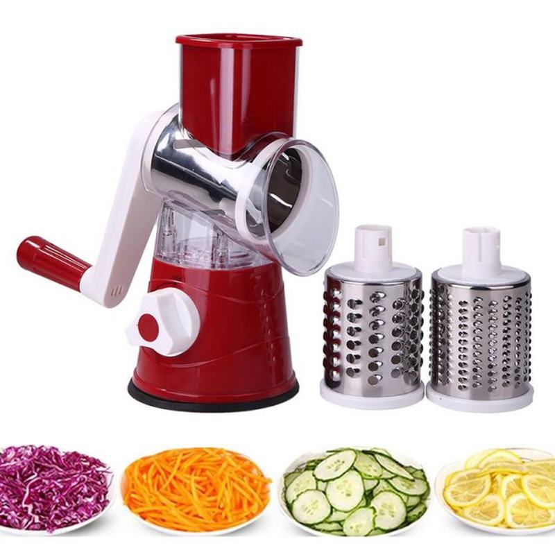 速发3 In1 Multifunctional Round Mandoline Slicer Manual Vege