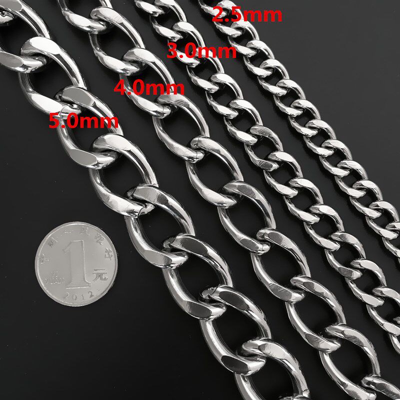 极速不锈钢p链小型中型大型犬狗链子泰迪训狗O链金毛狗狗项圈脖链