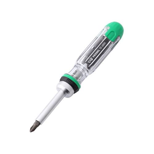 极速。日本VESiEL威威6800三向棘轮螺丝S批十字梅花内六角替换头