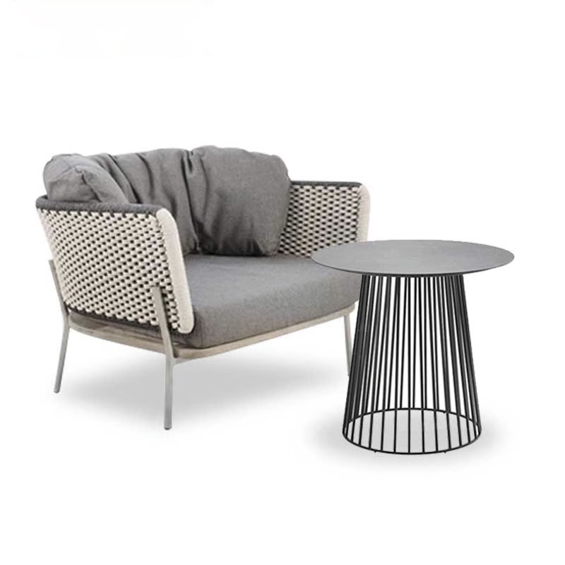 极速北欧户外庭院沙发酒店家具阳台藤H椅茶几组合室外庭院单人藤