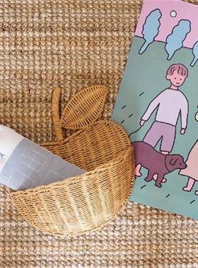 极速Ecofriendly Home Decor Hand Woven IRattan Basket Hanging