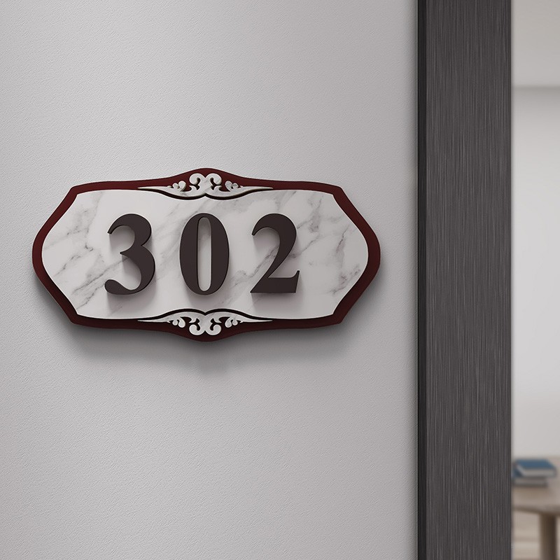极速酒店创意门牌号码牌家用定制做餐厅包L厢间标识牌宿舍房间号