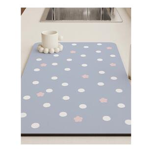 极速厨房沥水垫台面m控吸水保护餐桌垫茶杯垫布硅藻泥碗筷盘咖啡