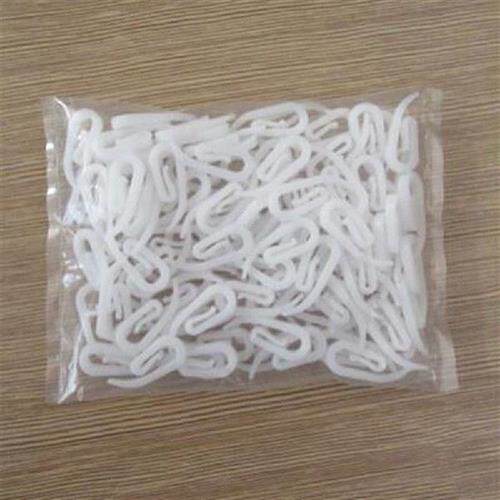极速100PCS White Hangqing Curtain Hooks Curtain Accessories
