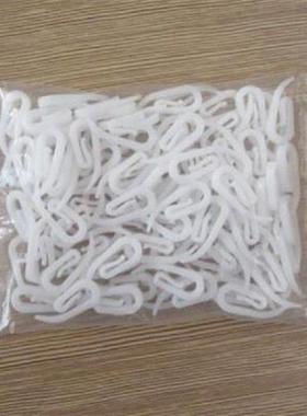 极速100PCS White Hangqing Curtain Hooks Curtain Accessories
