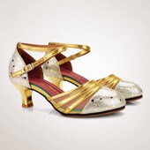 中跟软底跳舞女鞋 新品 女式 女成人真皮广场舞A蹈鞋 牛皮交 拉丁舞鞋