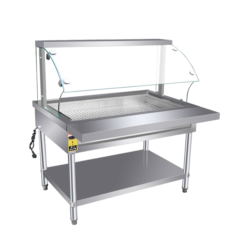 极速商用快餐保温蒸菜台售饭x台小碗菜不锈钢包子馒头售卖台浏阳