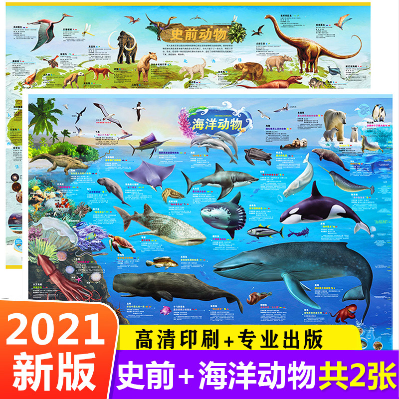 史前动物地图海洋动物地图