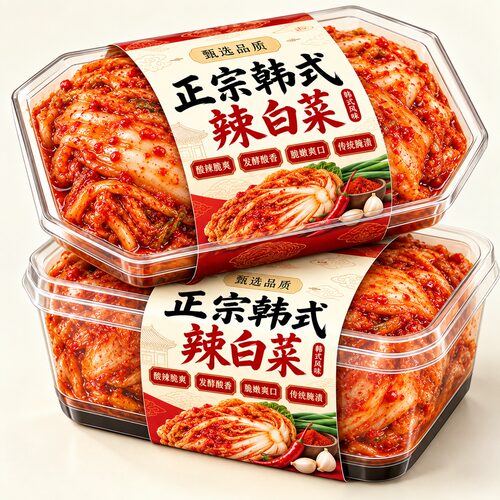 韩国泡菜辣白菜韩式正宗东北延边朝鲜族酱咸菜10斤整箱商用下饭菜