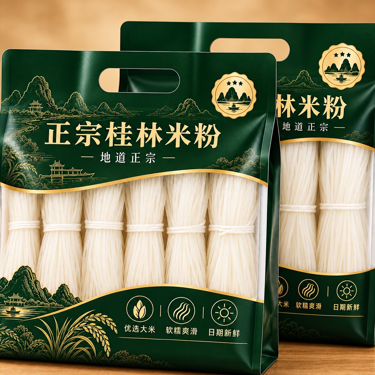 桂林米粉干米粉广西正宗粉丝米线官方旗舰店粗粉丝过桥米线细商用
