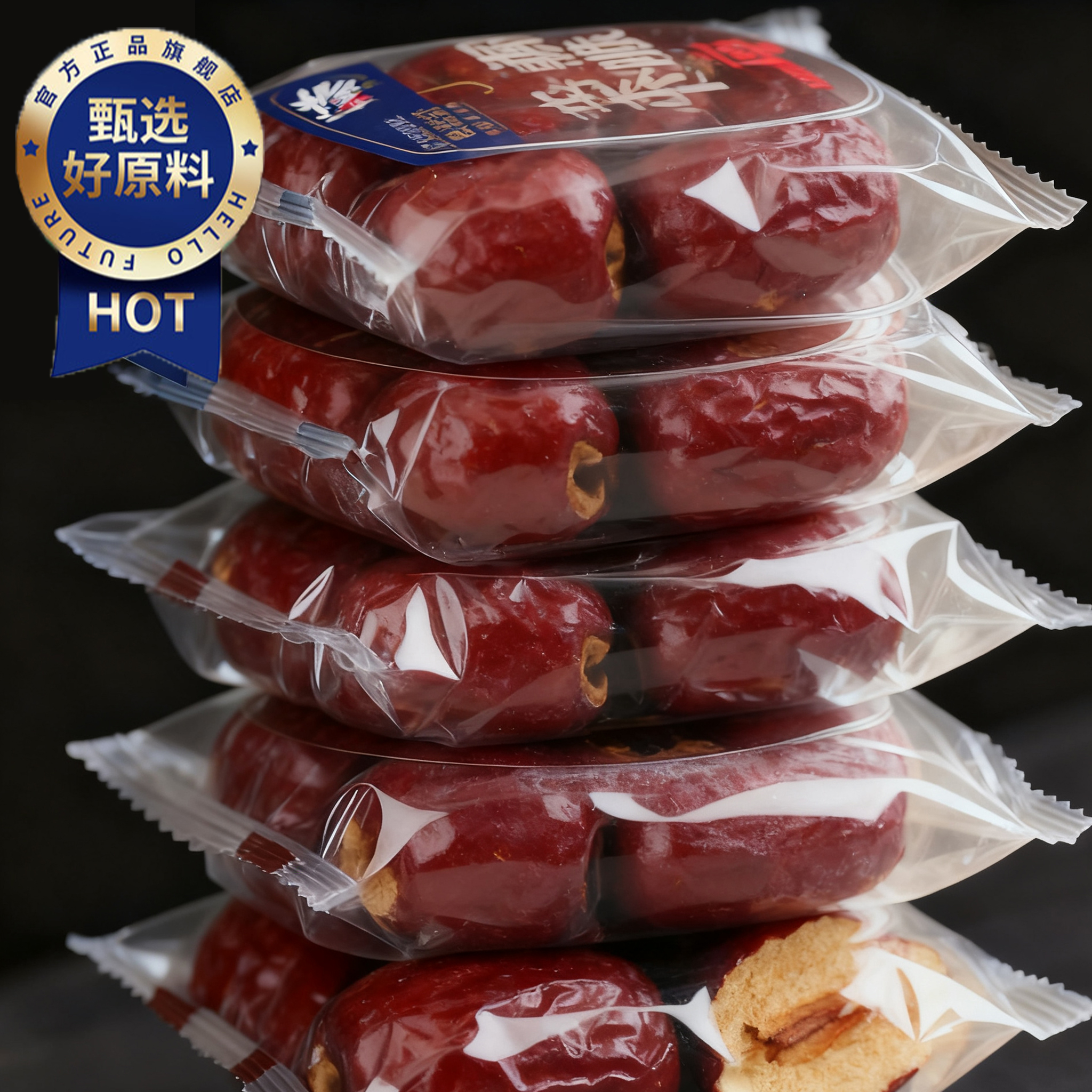 央妈推荐香酥脆枣无核酥脆灰枣红枣干去核网红嘎嘣脆小包装小零食