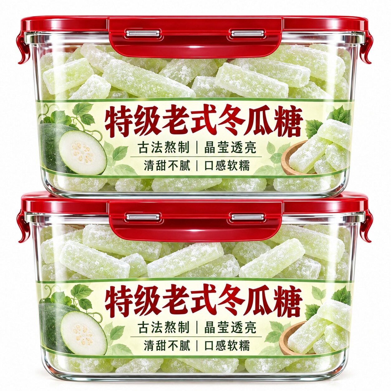 【高品质】正宗老式冬瓜糖官方旗舰店台湾蜜饯水果干怀旧零食年货