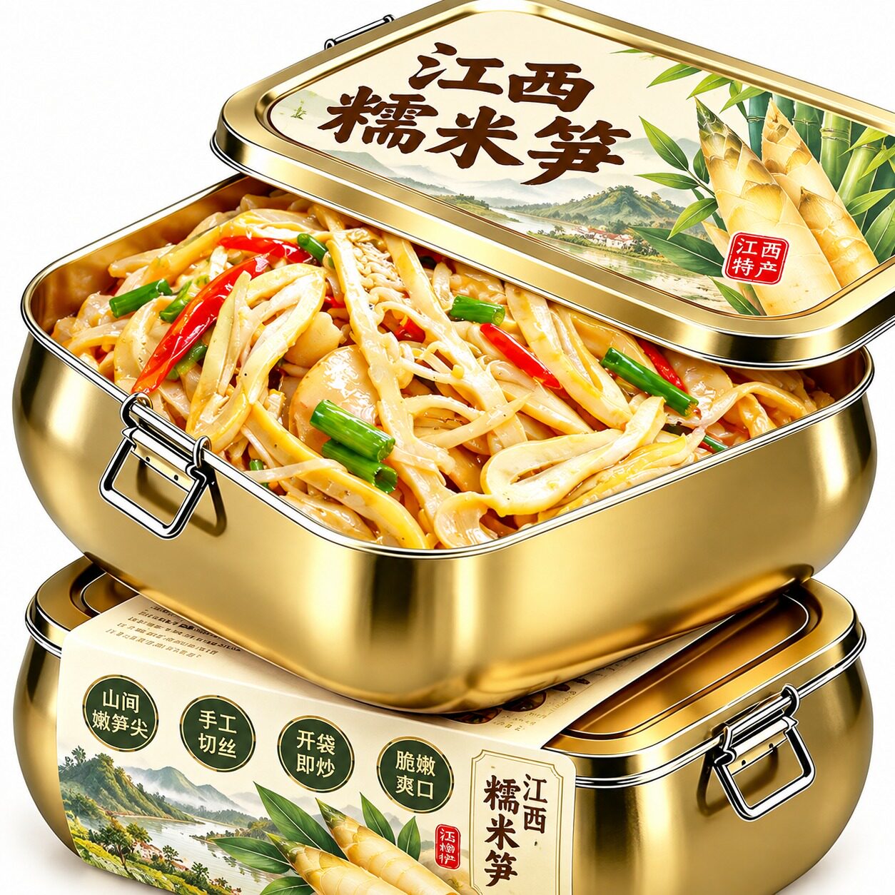 正宗鲜糯米笋原味江西特产糯米笋嫩笋尖官方旗舰店鲜笋干旗舰店