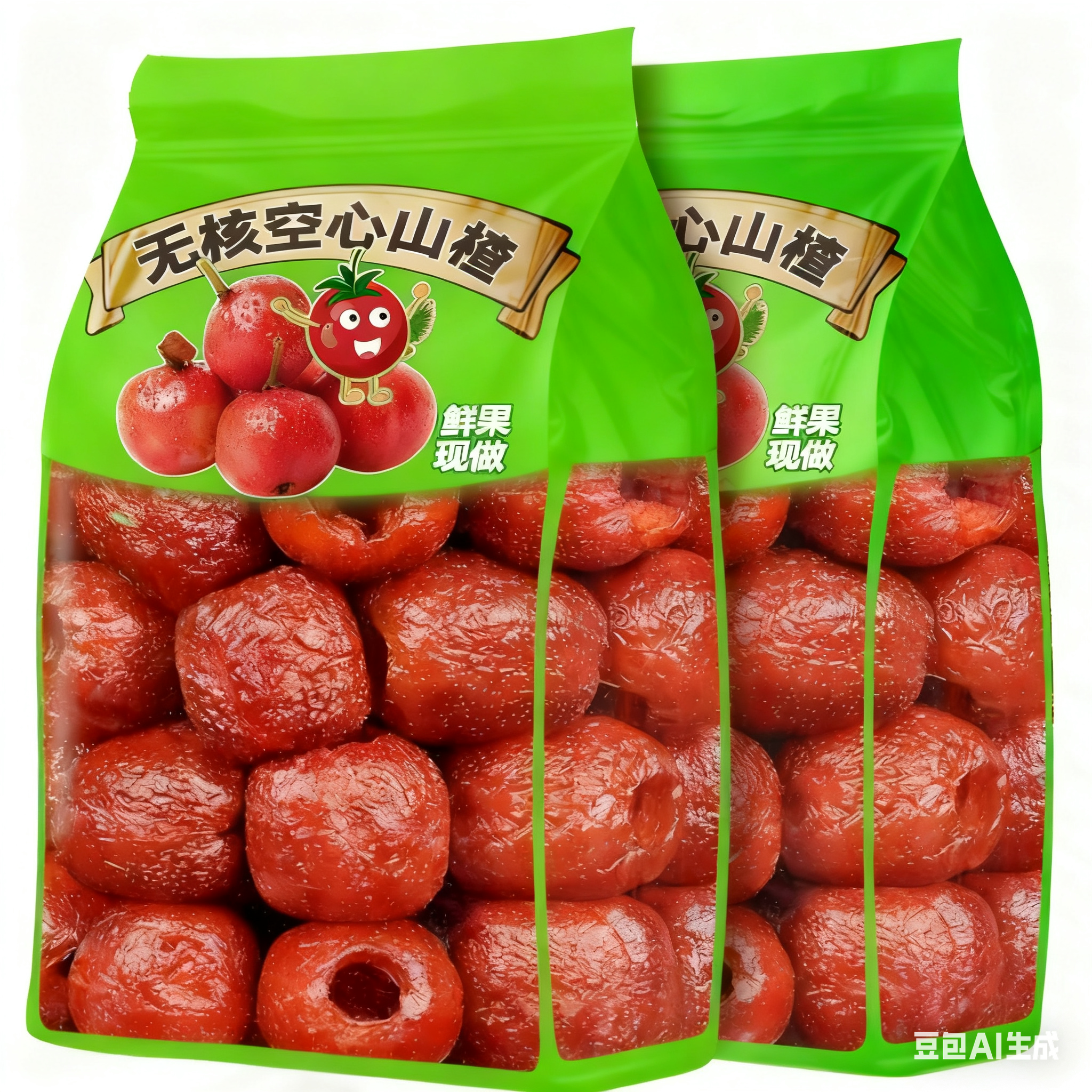 央妈推荐空心山楂无蔗糖添加独立包装正宗沂蒙无核果脯解馋零食