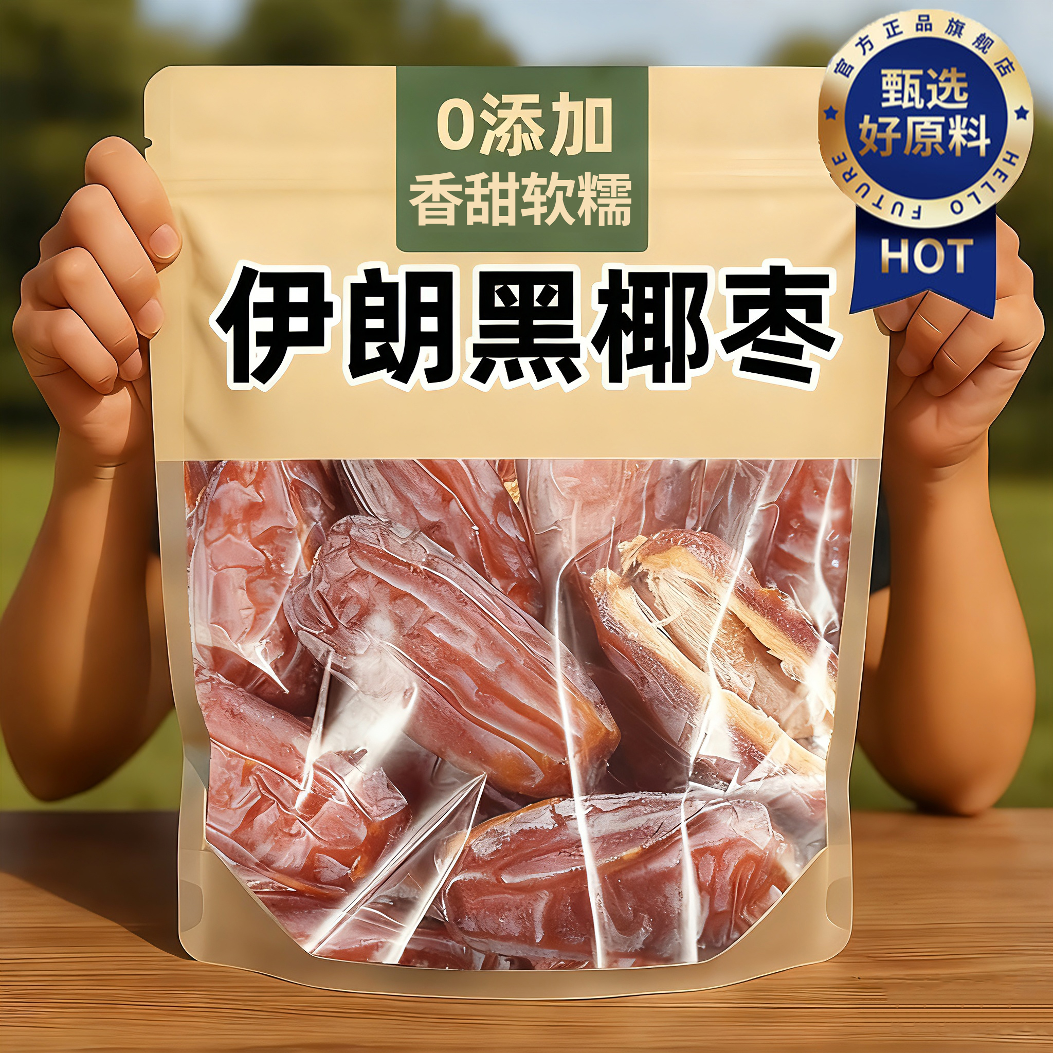 央妈推荐！沙漠黑椰枣迪拜阿联酋特级新疆特产椰枣正宗官方旗舰店