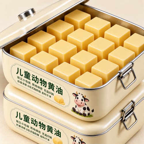 动物黄油烘焙家用官方旗舰店无盐黄油小包装新西兰进口品质儿童