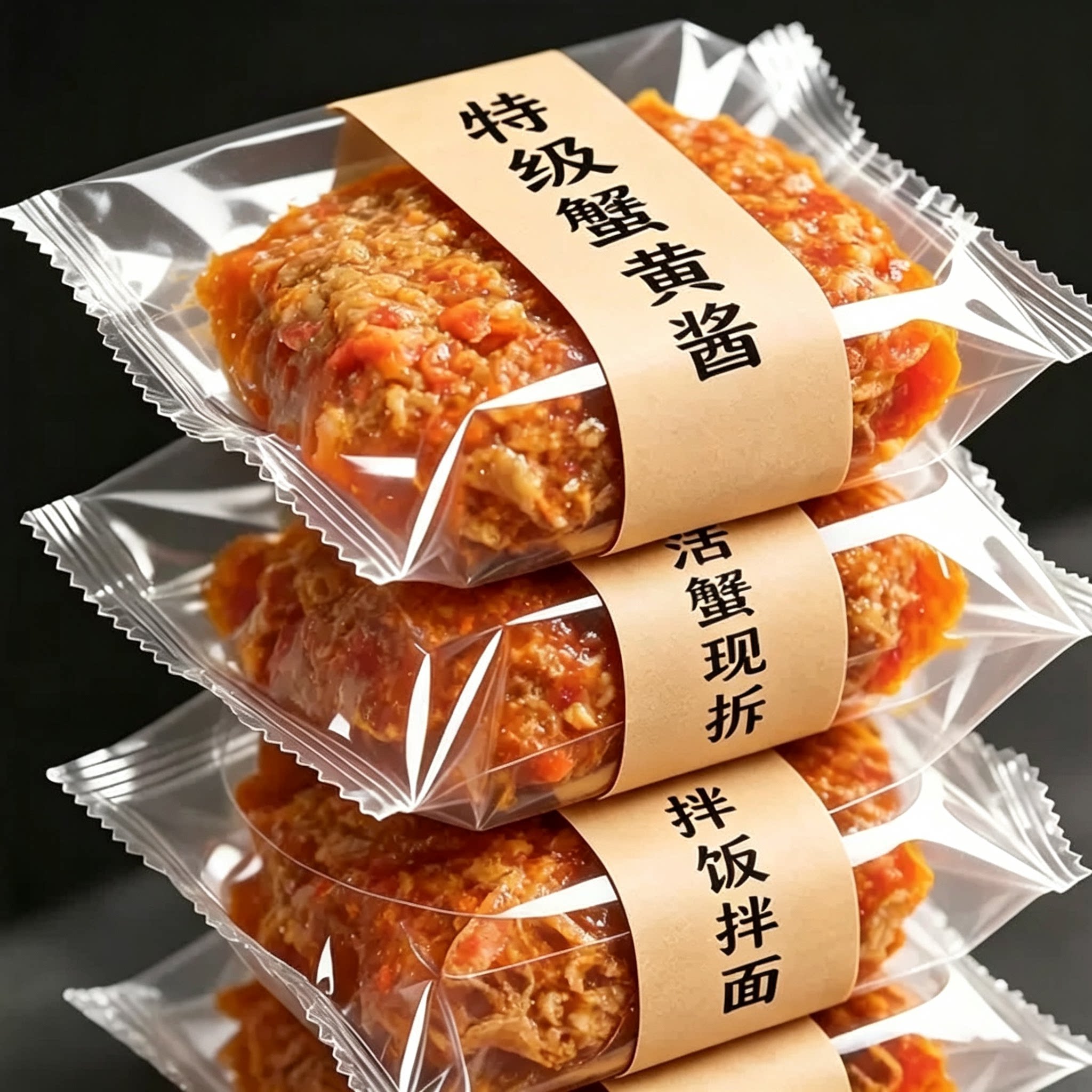 正宗纯蟹黄酱无添加官方旗舰店商用新鲜秃黄油拌面拌饭酱大闸蟹肉图片