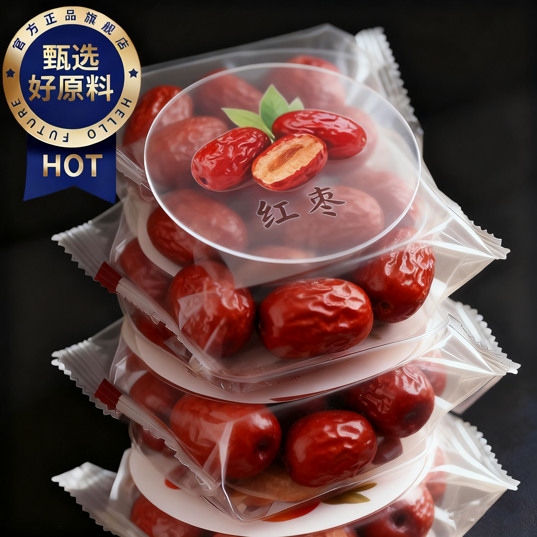 央妈推荐！红枣特级新疆特产官方旗舰店去皮去核若羌灰枣独立包装