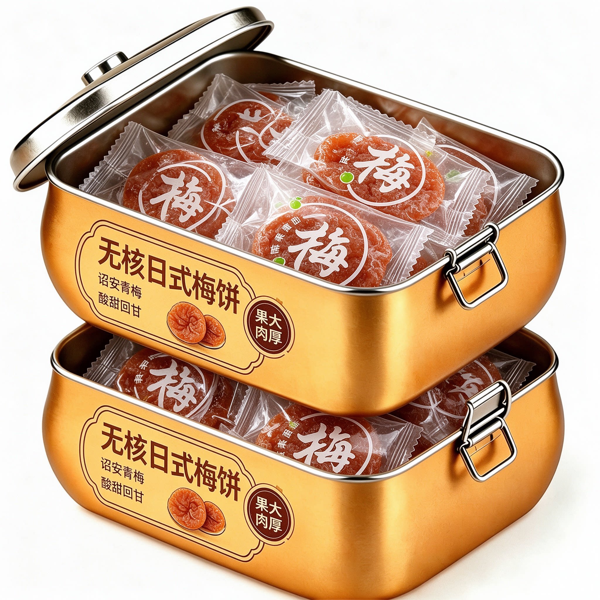 日式梅饼官方旗舰店蜂蜜梅饼蜜饯陈皮梅饼梅片青梅子紫苏邵安果脯