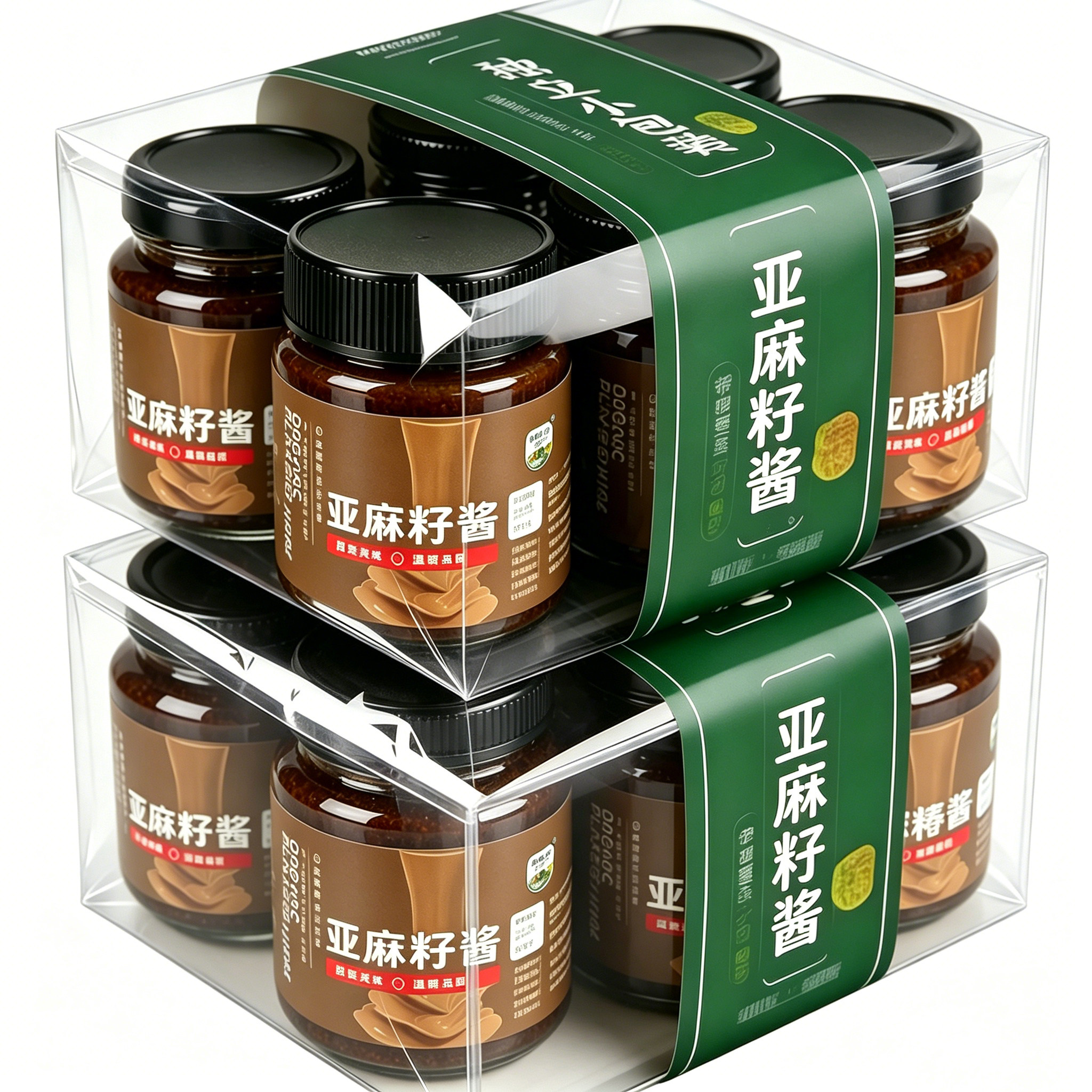 纯亚麻籽酱有机天然健康坚果风味油涂抹面包高亚麻酸调味料拌面酱