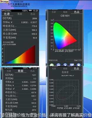 手持式色温照度计光谱显色指数辐照度紫外222nm灯具测试高精度测